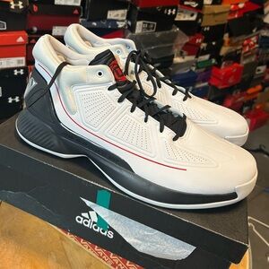 adidas D Rose 10 White Black Red EH2369 Men’s Basketball Shoes Size 16 New W/Box